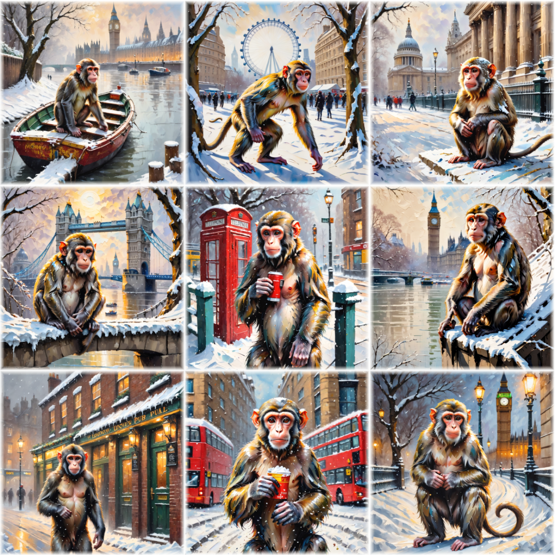 A Monkey in London Magnetic Booklet