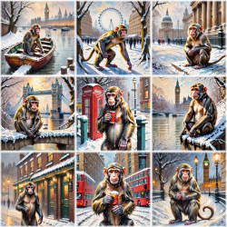 A Monkey in London Magnetic Booklet