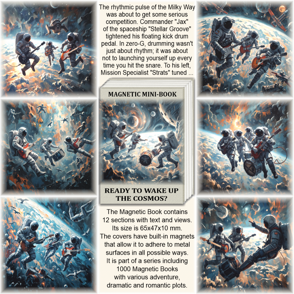 Ready to wake up the cosmos?, Magnetic Mini-Book