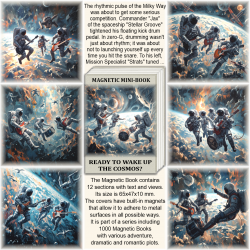Ready to wake up the cosmos?, Magnetic Mini-Book