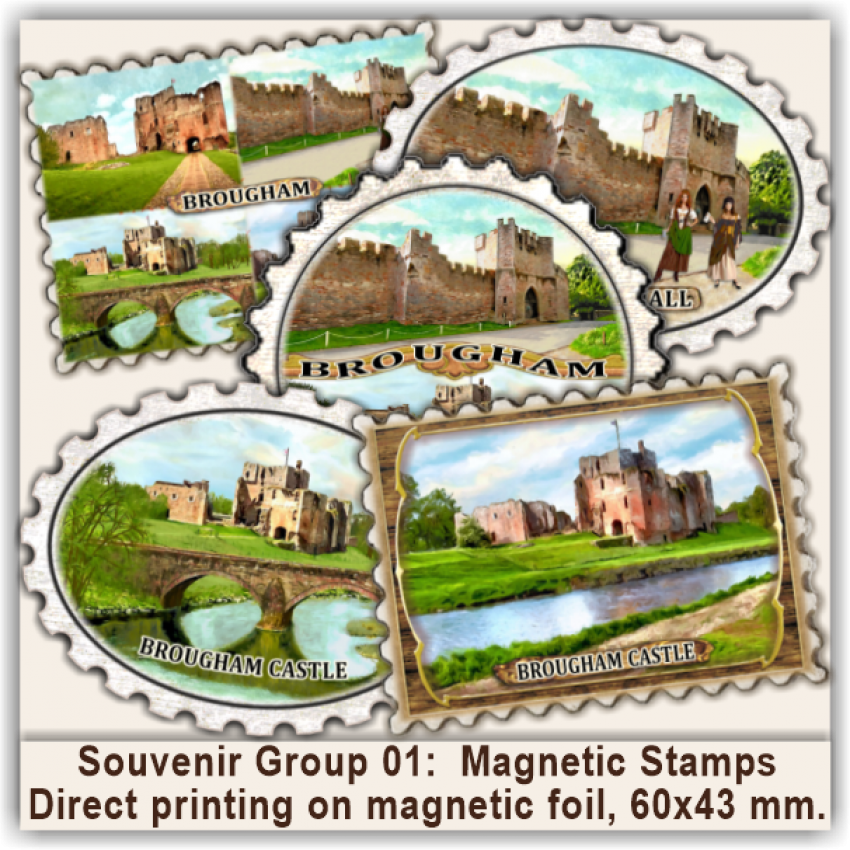 Brougham & Castle Magnetic Stamps & Stickers 01 Brougham & Castle Magnetic Stamps & Stickers 01