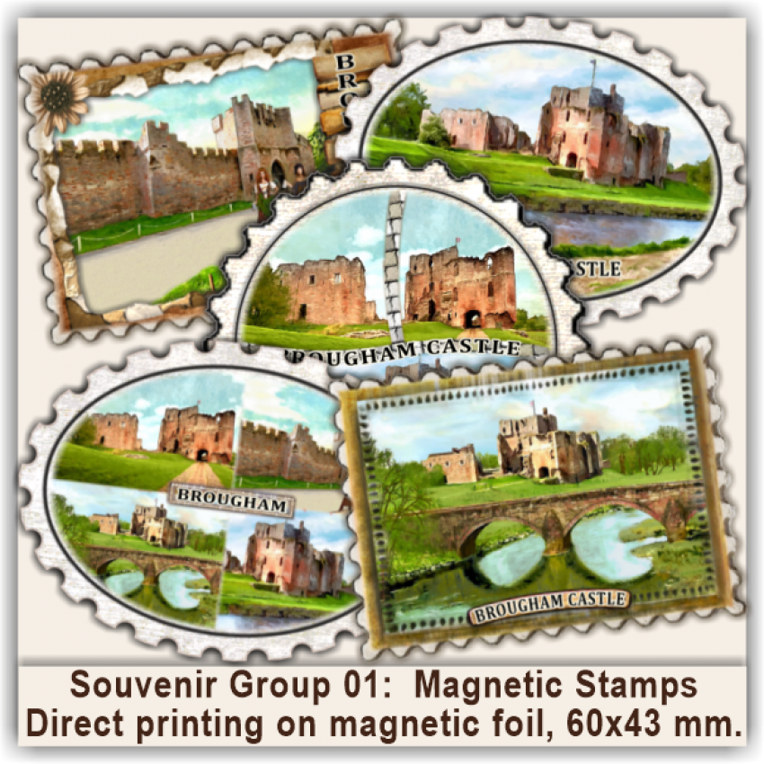 Brougham & Castle Magnetic Stamps & Stickers 01 Brougham & Castle Magnetic Stamps & Stickers 01