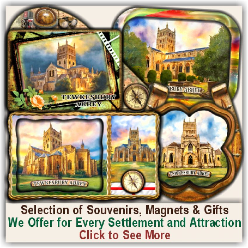 Tewkesbury Abbey Set of 150 Various Selected Souvenirs Tewkesbury Abbey Set of 150 Various Selected Souvenirs