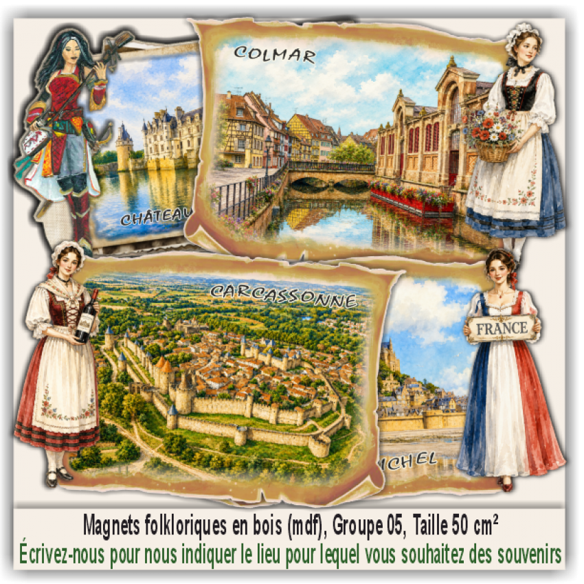 Orléans, Souvenirs et Magnets Promotionnels
