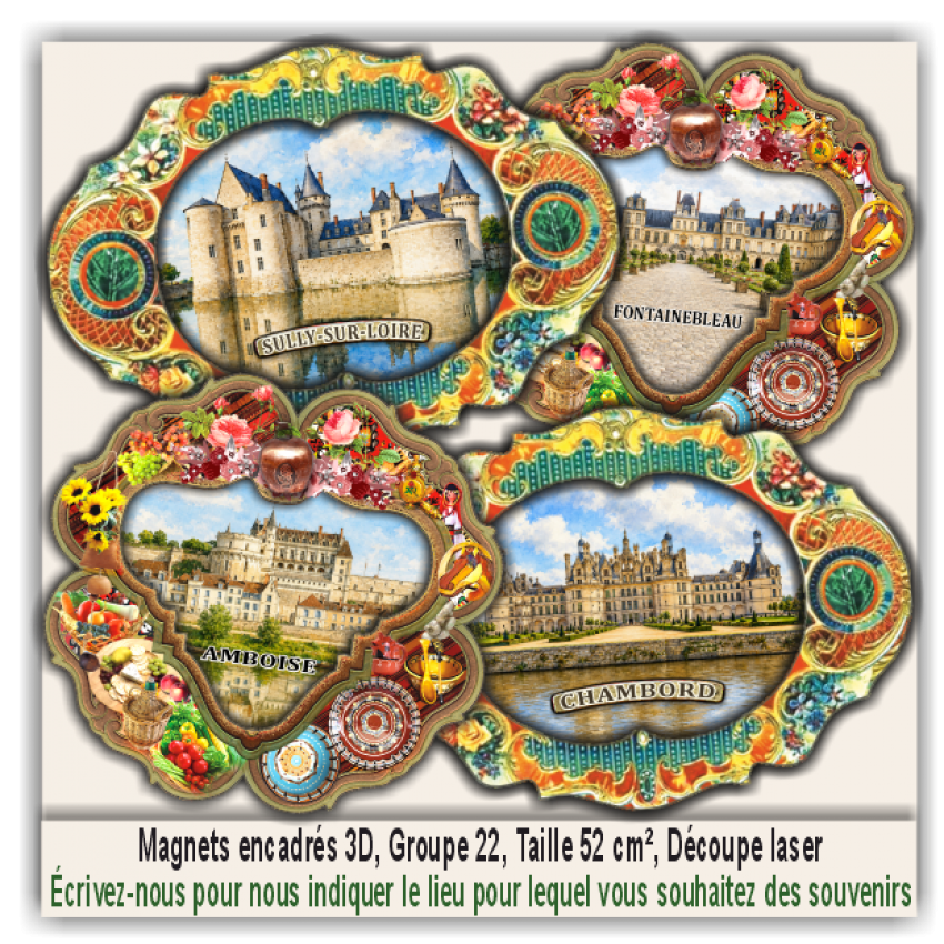 Orléans, Souvenirs et Magnets Promotionnels