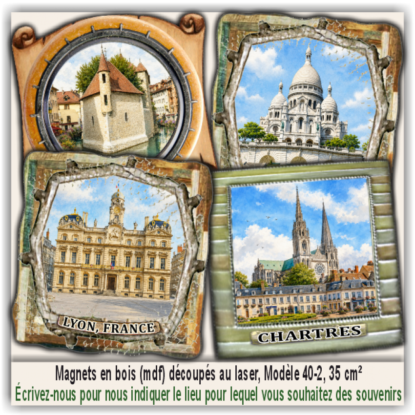 Orléans, Souvenirs et Magnets Promotionnels