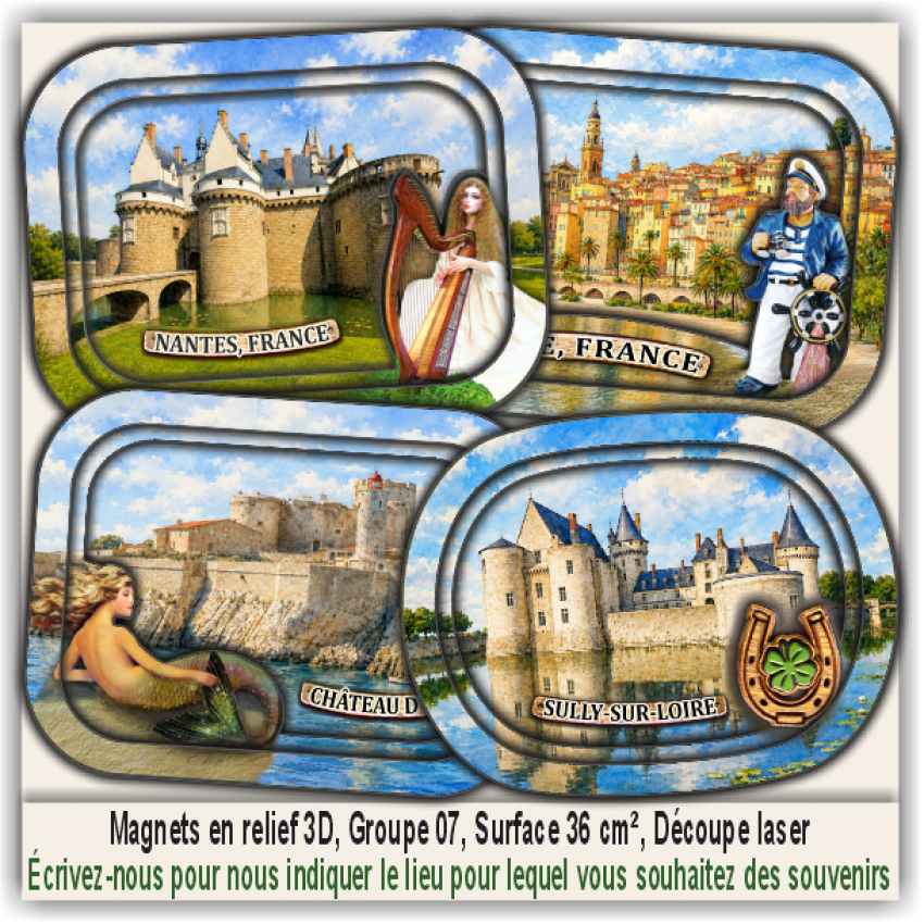 Orléans, Souvenirs et Magnets Promotionnels
