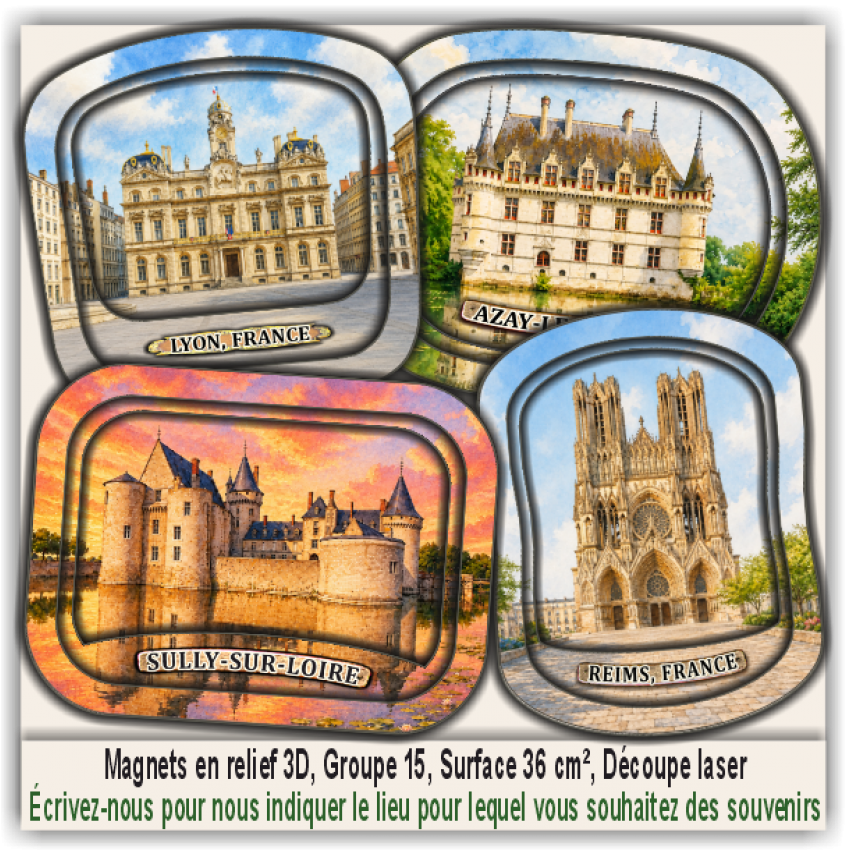 Orléans, Souvenirs et Magnets Promotionnels
