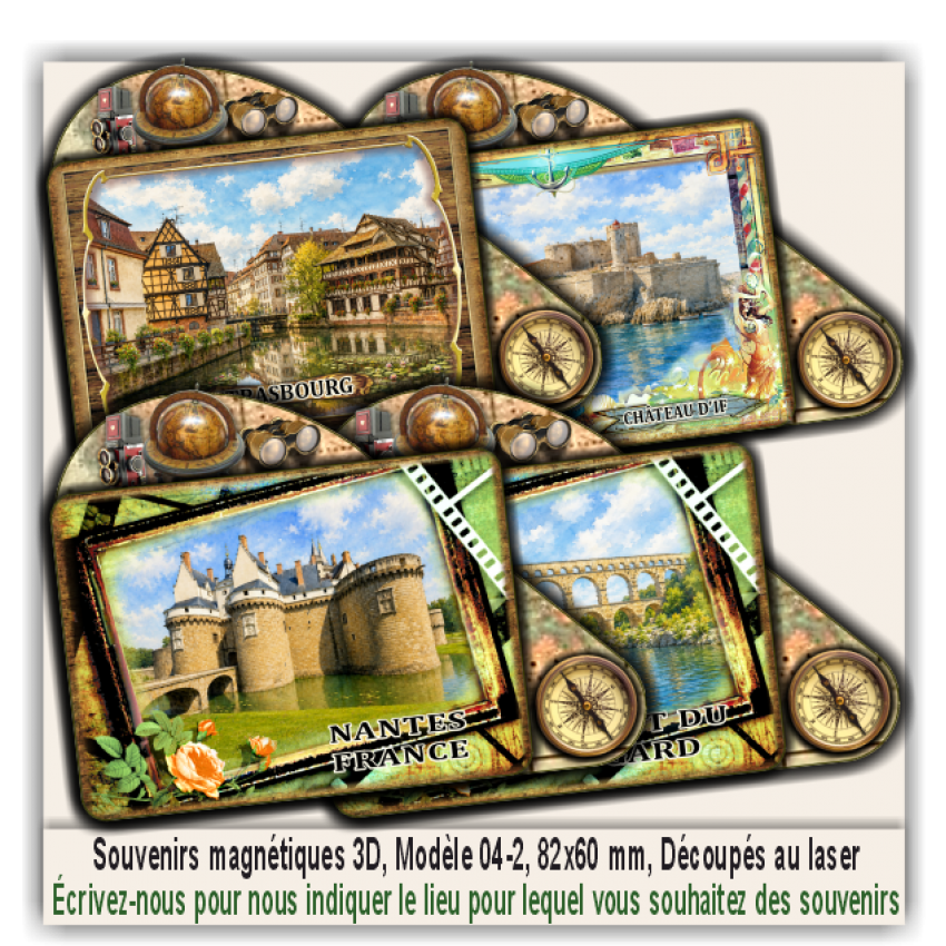 Orléans, Souvenirs et Magnets Promotionnels