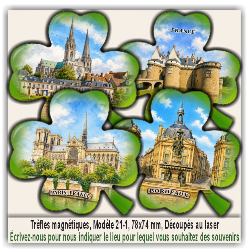 Orléans, Souvenirs et Magnets Promotionnels