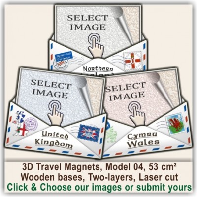 Aberaeron, Ceredigion, Dyfed 3D Travel Magnets & Gifts 04