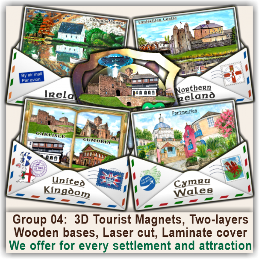04 United Kingdom & Ireland 3D Tourist Travel Magnets & Gifts 04 United Kingdom & Ireland 3D Tourist Travel Magnets & Gifts
