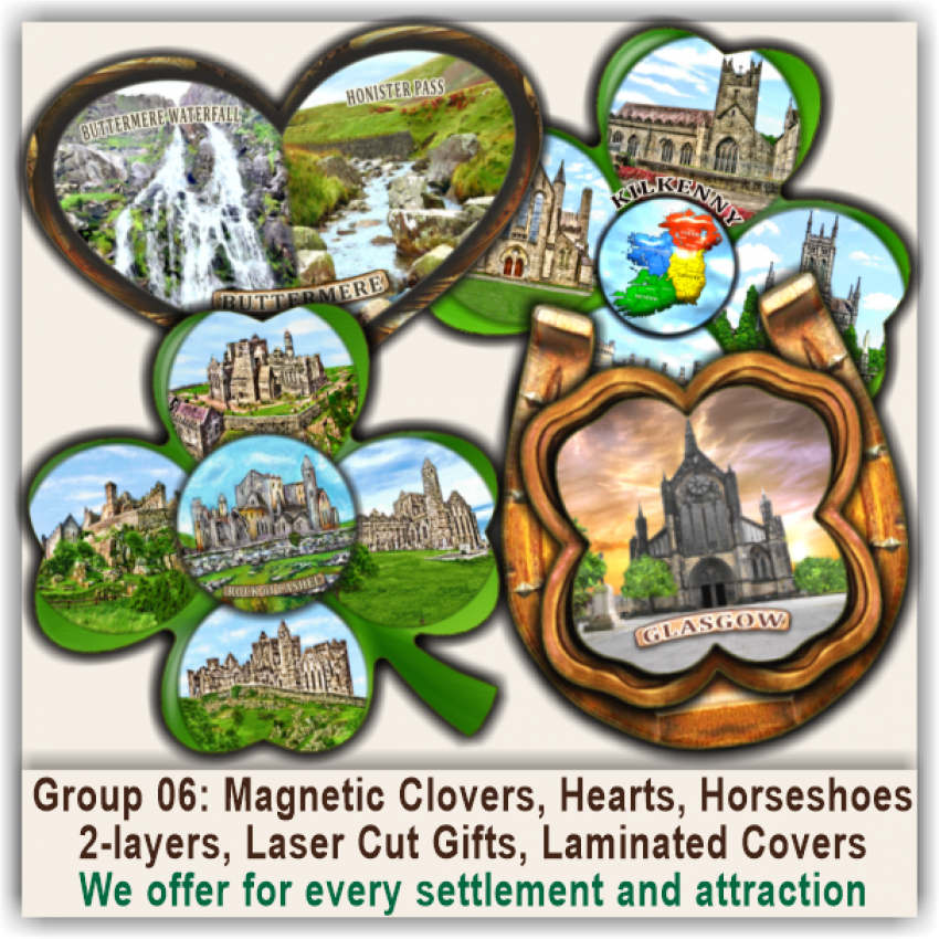 06 United Kingdom & Ireland Magnetic Clovers, Hearts, Horseshoes 06 United Kingdom & Ireland Magnetic Clovers, Hearts, Horseshoes