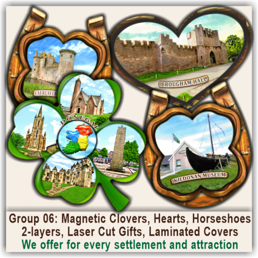 06 United Kingdom & Ireland Magnetic Clovers, Hearts, Horseshoes 06 United Kingdom & Ireland Magnetic Clovers, Hearts, Horseshoes
