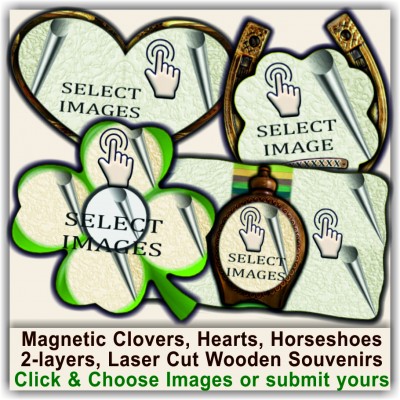 Aberaeron, Ceredigion, Dyfed Magnetic Clovers, Hearts, Horseshoes 06