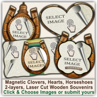 Aberaeron, Ceredigion, Dyfed Magnetic Clovers, Hearts, Horseshoes 06