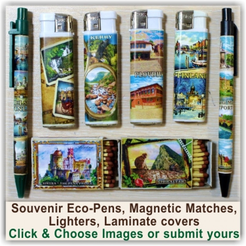 Isle of Man, Irish Sea Eco-Pens, Lighters, Magnetic Matches Isle of Man, Irish Sea Eco-Pens, Lighters, Magnetic Matches