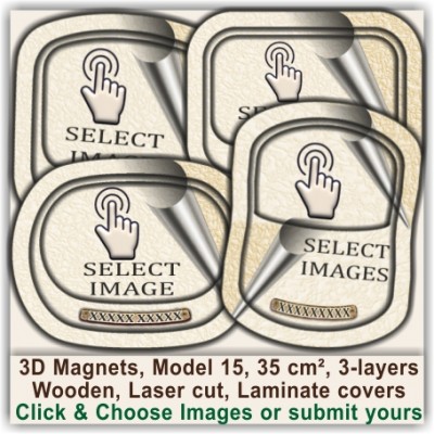 Aberaeron, Ceredigion, Dyfed 3D Travel Fridge Magnets 15