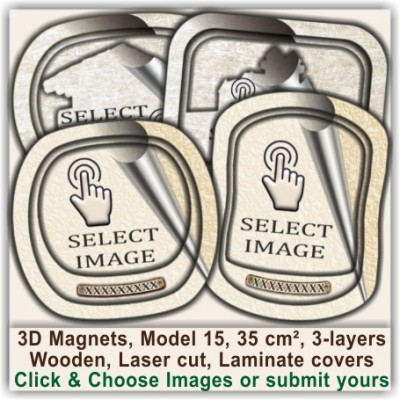 Aberaeron, Ceredigion, Dyfed 3D Travel Fridge Magnets 15