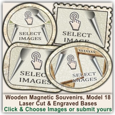 Isle of Man, Irish Sea Standart Magnetic Souvenirs 18