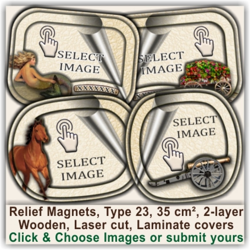 Isle of Man, Irish Sea Relief Magnetic Souvenirs 23