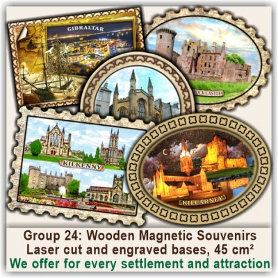 Wooden Magnetic Souvenirs