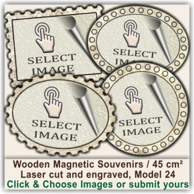 Yorkshire Dales, National Park Wooden Magnetic Souvenirs 24