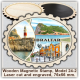 Gibraltar Wooden Magnetic Stamps, Group 24 Gibraltar Wooden Magnetic Stamps, Group 24
