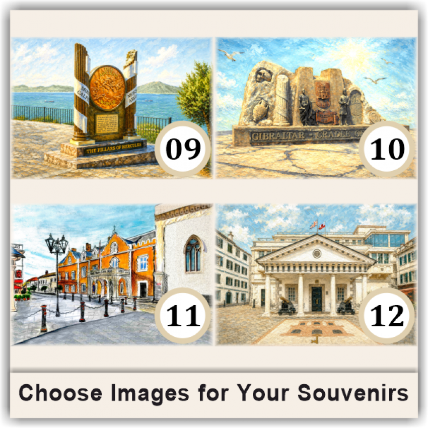 Gibraltar 3D Tourist Magnets, Group 07 Gibraltar 3D Tourist Magnets, Group 07