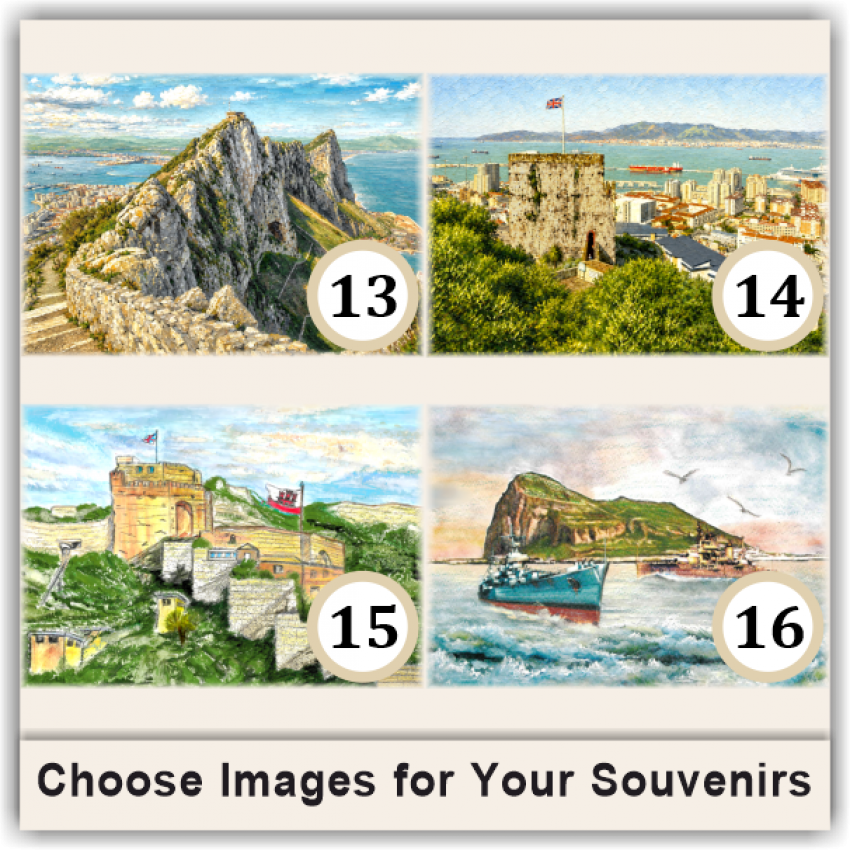 Gibraltar 3D Tourist Magnets, Group 07 Gibraltar 3D Tourist Magnets, Group 07