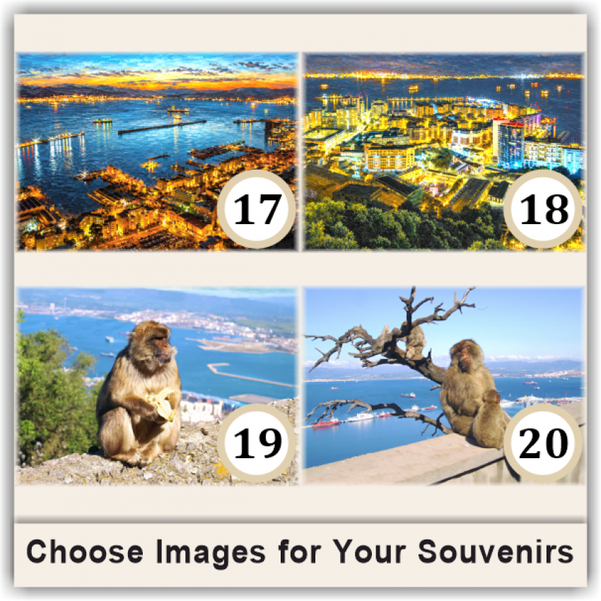 Gibraltar 3D Tourist Magnets, Group 07 Gibraltar 3D Tourist Magnets, Group 07