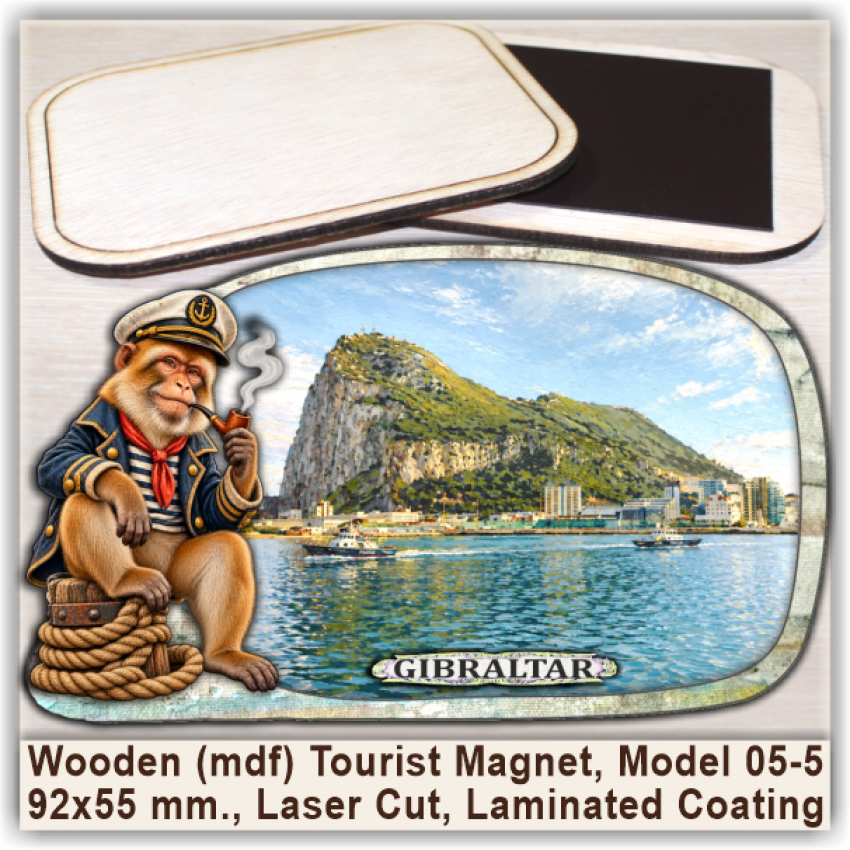 Gibraltar Fun Magnets & Souvenirs, Model 05-5 Gibraltar Fun Magnets & Souvenirs, Model 05-5