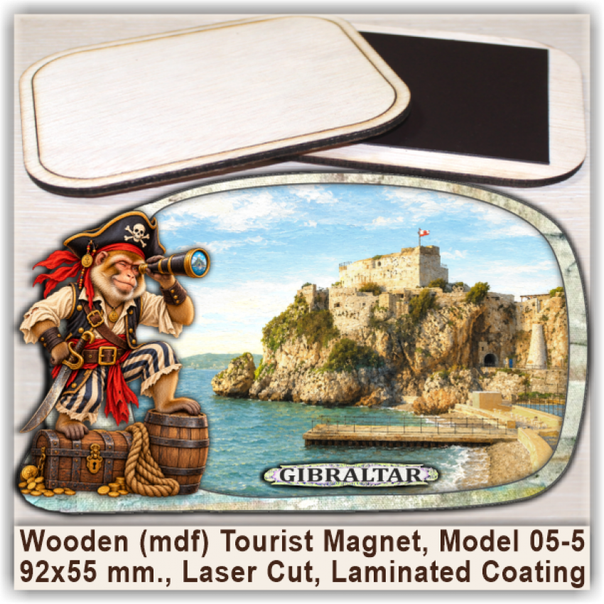 Gibraltar Fun Magnets & Souvenirs, Model 05-5 Gibraltar Fun Magnets & Souvenirs, Model 05-5