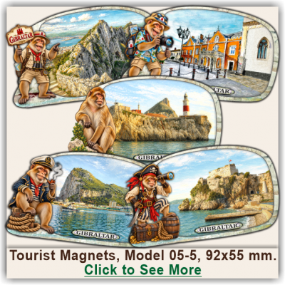 Gibraltar Fun Magnets & Souvenirs, Model 05-5