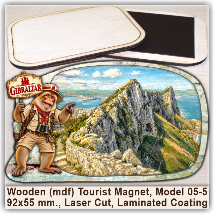 Gibraltar Fun Magnets & Souvenirs, Model 05-5 Gibraltar Fun Magnets & Souvenirs, Model 05-5