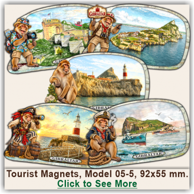 Gibraltar Fun Magnets & Souvenirs, Model 05-5