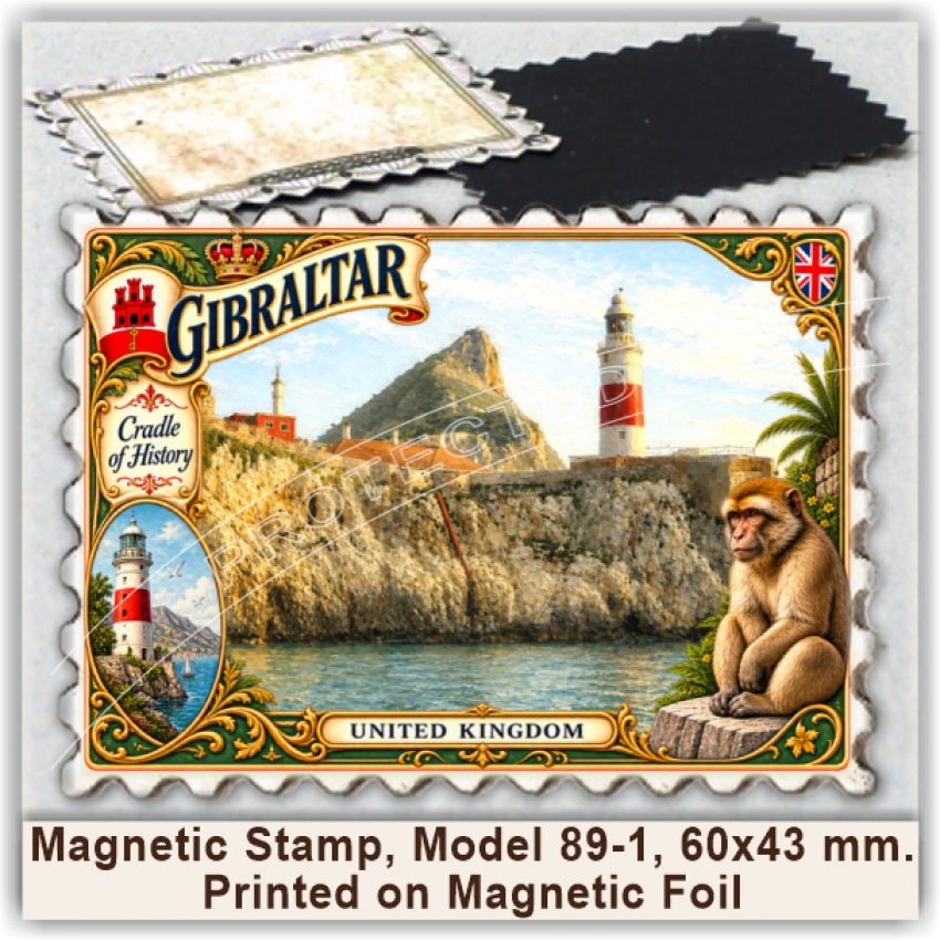 Gibraltar Magnetic Stamps, Model 89-1 Gibraltar Magnetic Stamps, Model 89-1