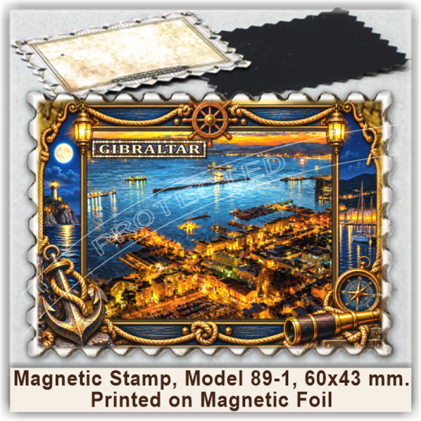 Gibraltar Magnetic Stamps, Model 89-1 Gibraltar Magnetic Stamps, Model 89-1