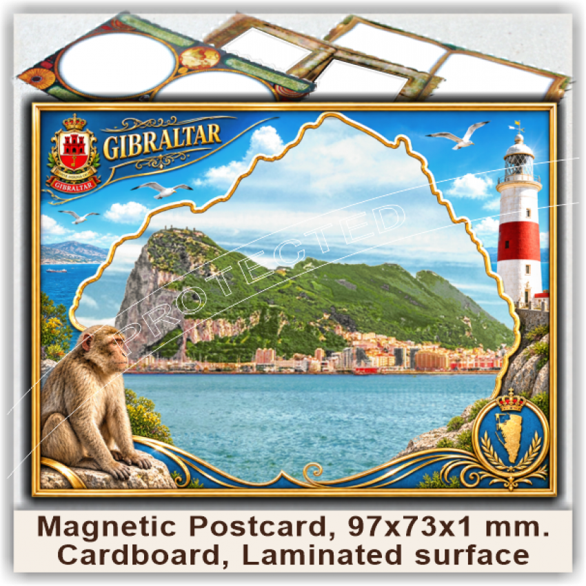 Gibraltar Magnetic Postcards, Model 90-3 Gibraltar Magnetic Postcards, Model 90-3