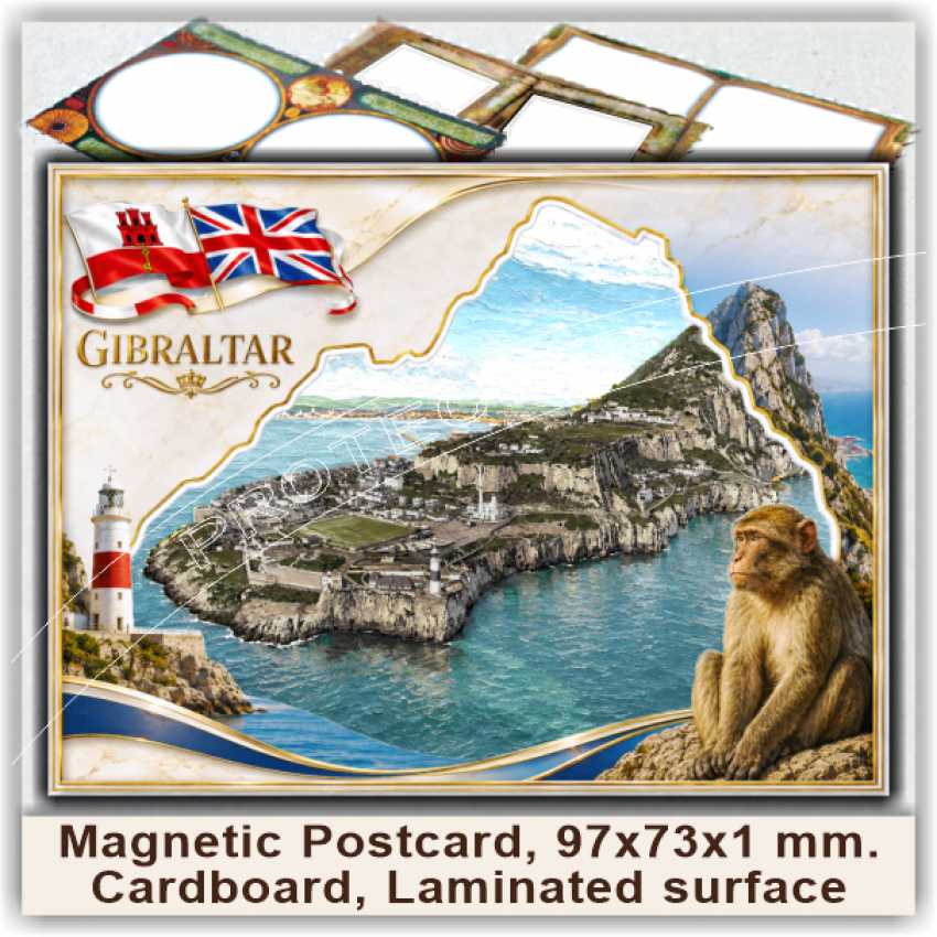 Gibraltar Magnetic Postcards, Model 90-3 Gibraltar Magnetic Postcards, Model 90-3