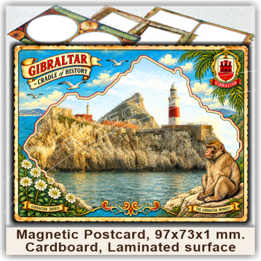 Gibraltar Magnetic Postcards, Model 90-3 Gibraltar Magnetic Postcards, Model 90-3
