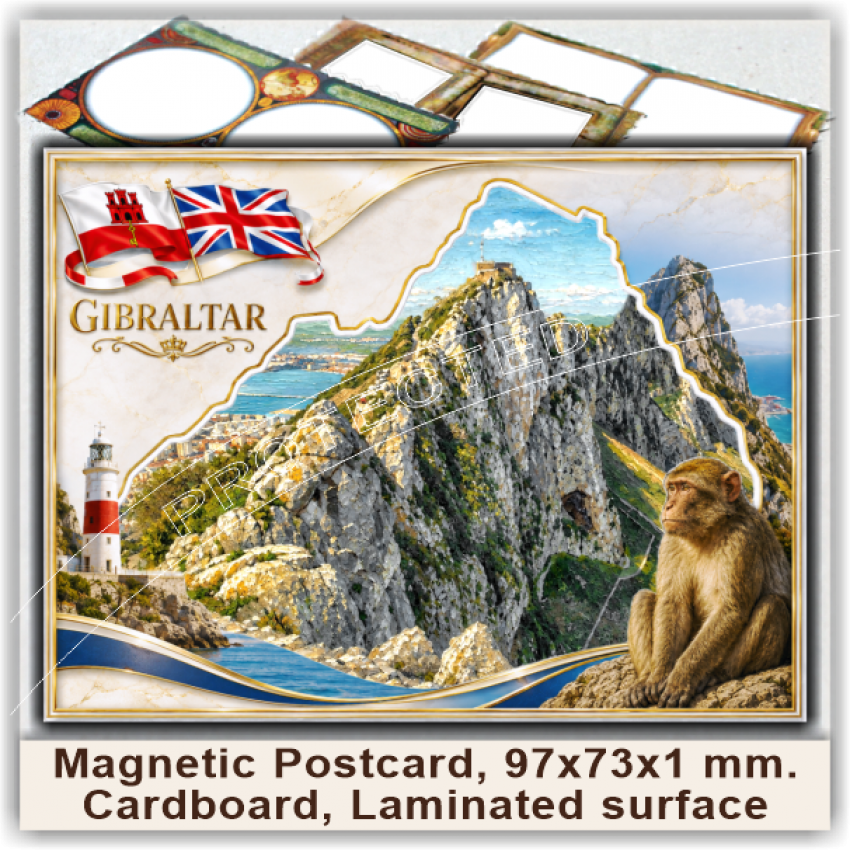 Gibraltar Magnetic Postcards, Model 90-3 Gibraltar Magnetic Postcards, Model 90-3