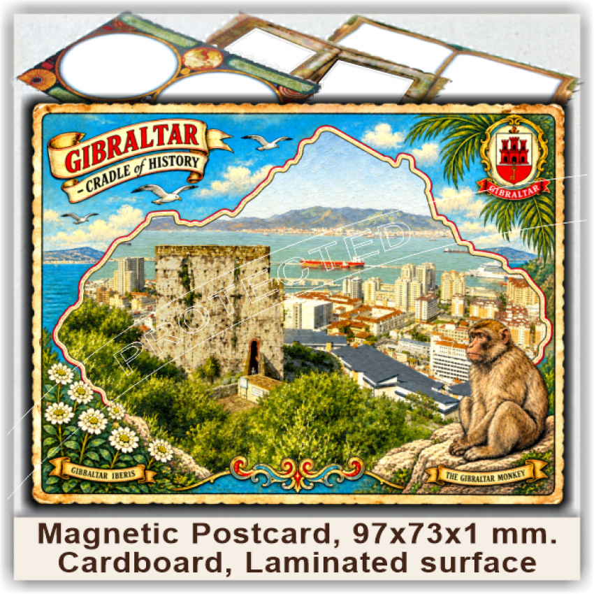 Gibraltar Magnetic Postcards, Model 90-3 Gibraltar Magnetic Postcards, Model 90-3