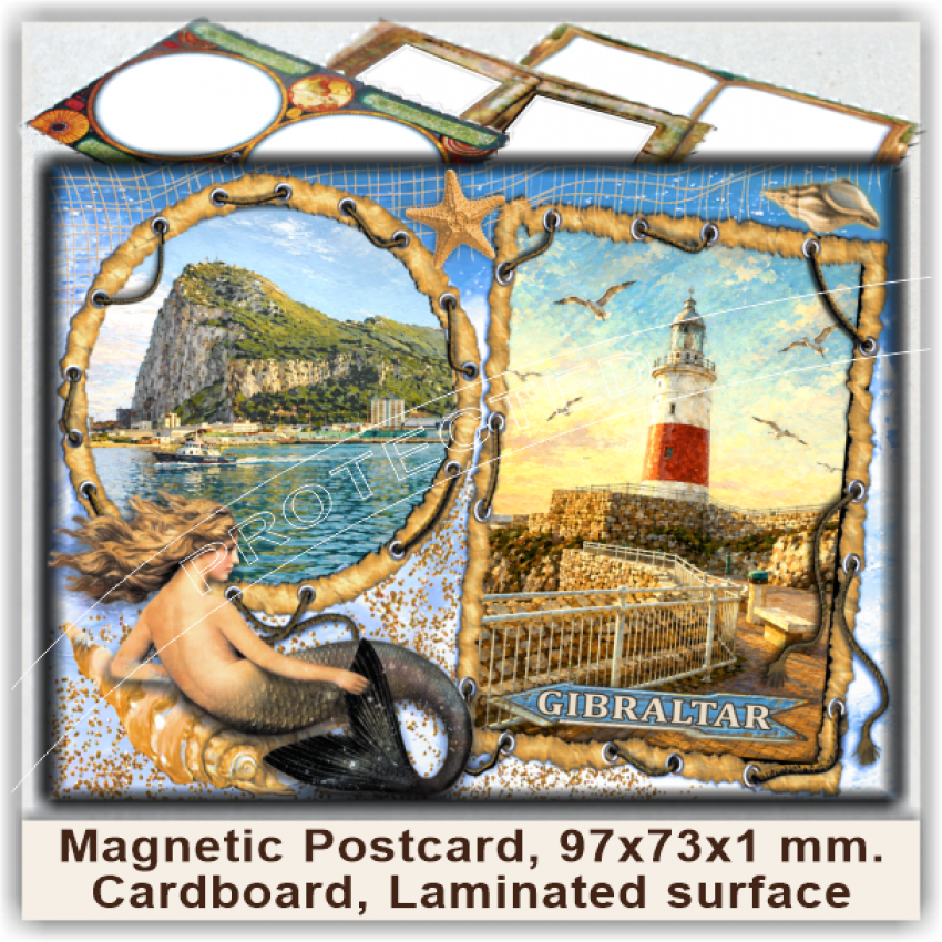 Gibraltar Magnetic Postcards, Model 90-3 Gibraltar Magnetic Postcards, Model 90-3