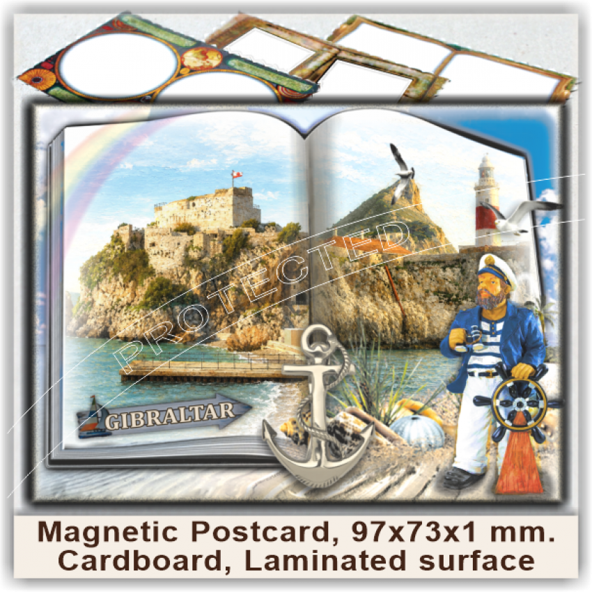 Gibraltar Magnetic Postcards, Model 90-3 Gibraltar Magnetic Postcards, Model 90-3