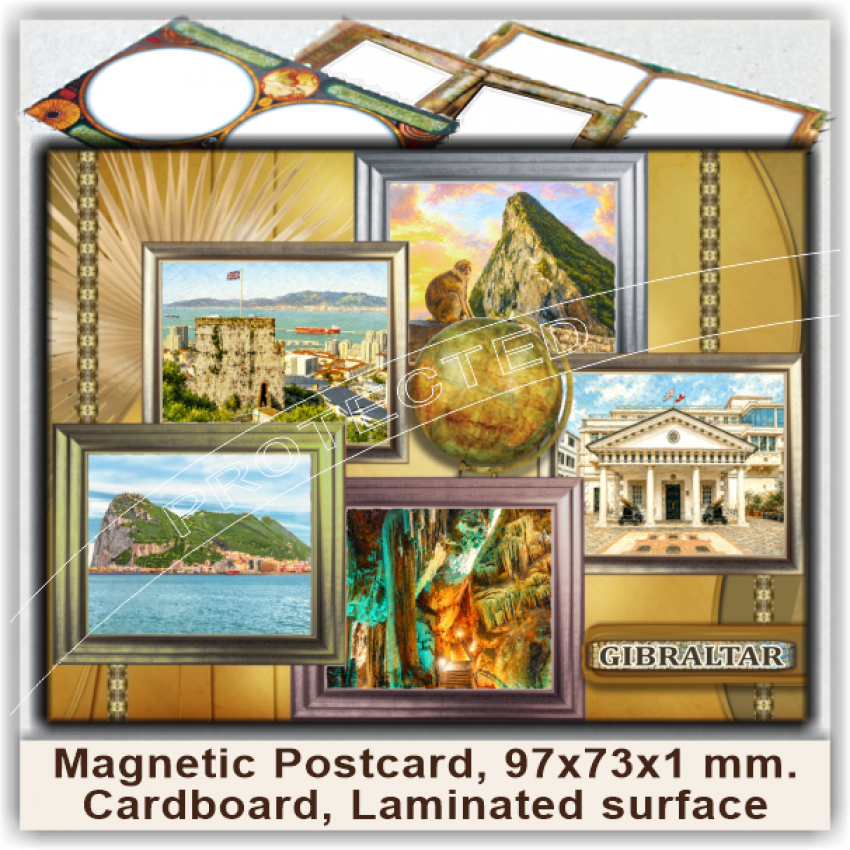 Gibraltar Magnetic Postcards, Model 90-3 Gibraltar Magnetic Postcards, Model 90-3