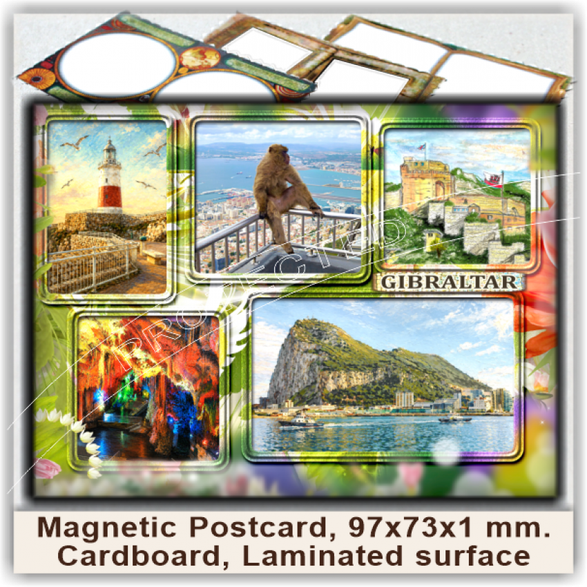 Gibraltar Magnetic Postcards, Model 90-3 Gibraltar Magnetic Postcards, Model 90-3