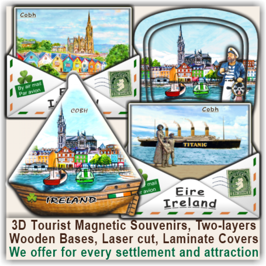 Cobh 3D Tourist Travel Magnets & Gifts 102 Cobh 3D Tourist Travel Magnets & Gifts 102