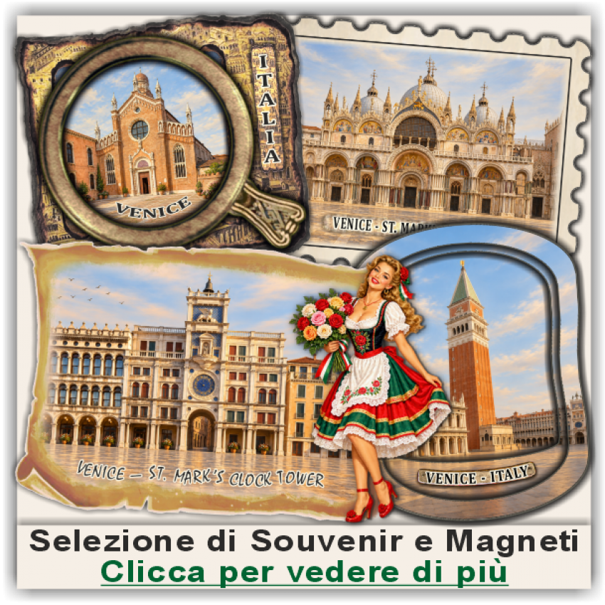 Venezia / Venice, Set di Souvenir e Magneti Promozionali Venezia / Venice, Set di Souvenir e Magneti Promozionali