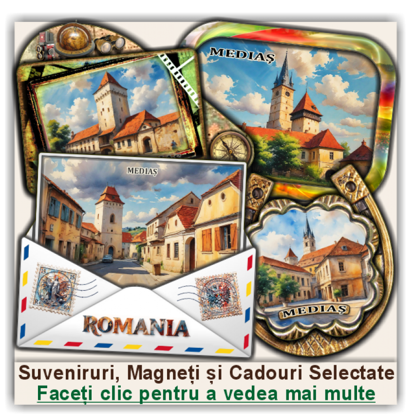 Medias, Suveniruri și Magneți